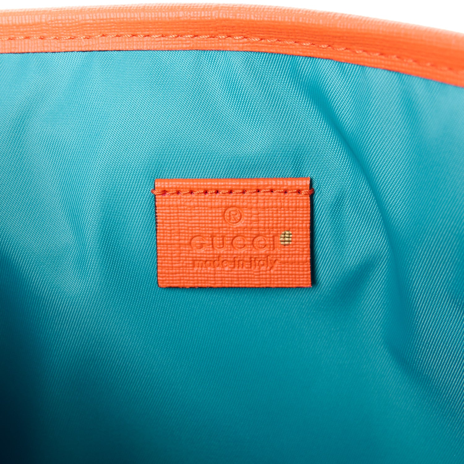 Gucci Coated Canvas Logo Star Print Childrens Messenger Bag Beige Multicolor Vibrant Orange 6 of 10