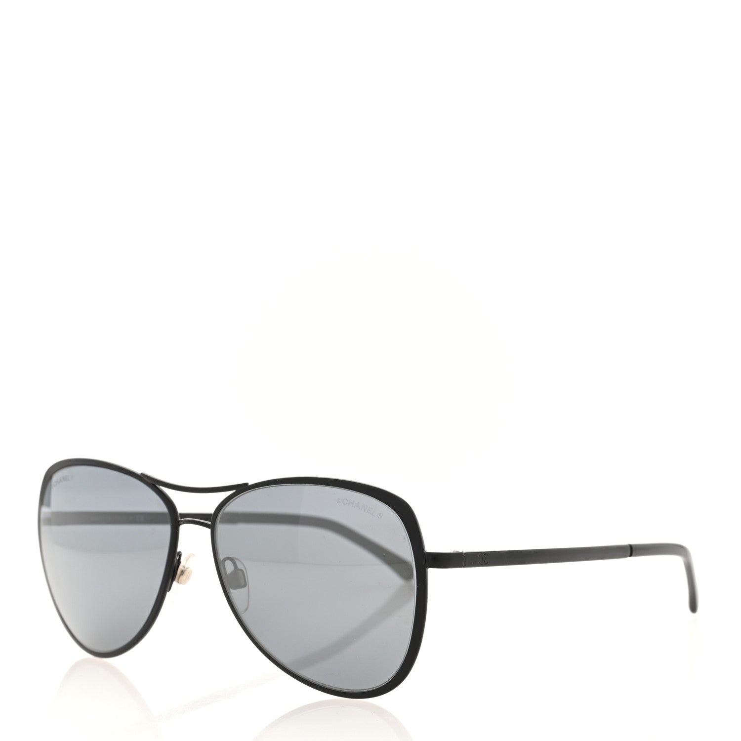 Chanel Pilot Summer Aviator Sunglasses 4223 Black 1 of 8