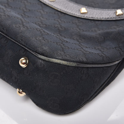 Gucci Monogram Anita Bamboo Top Handle Bag Black 7 of 8