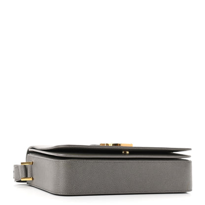 Saint Laurent Textured Calfskin Medium Classic Monogram Universite Fog 4 of 9