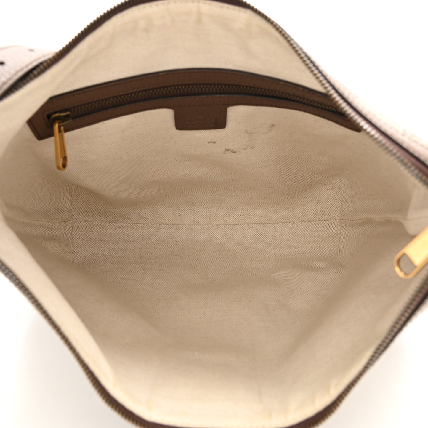 GG Supreme Monogram Web Small Ophidia Half Moon Hobo Brown