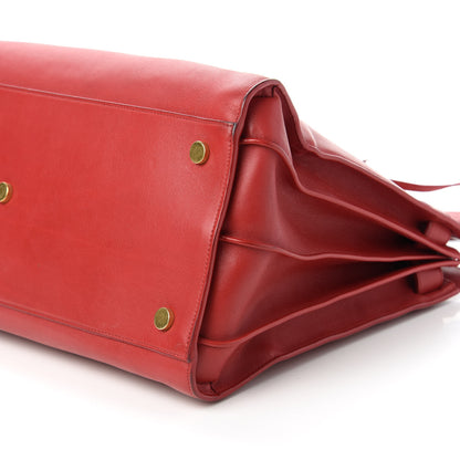 Saint Laurent Calfskin Large Sac de Jour Carryall Rouge Orient 7 of 10