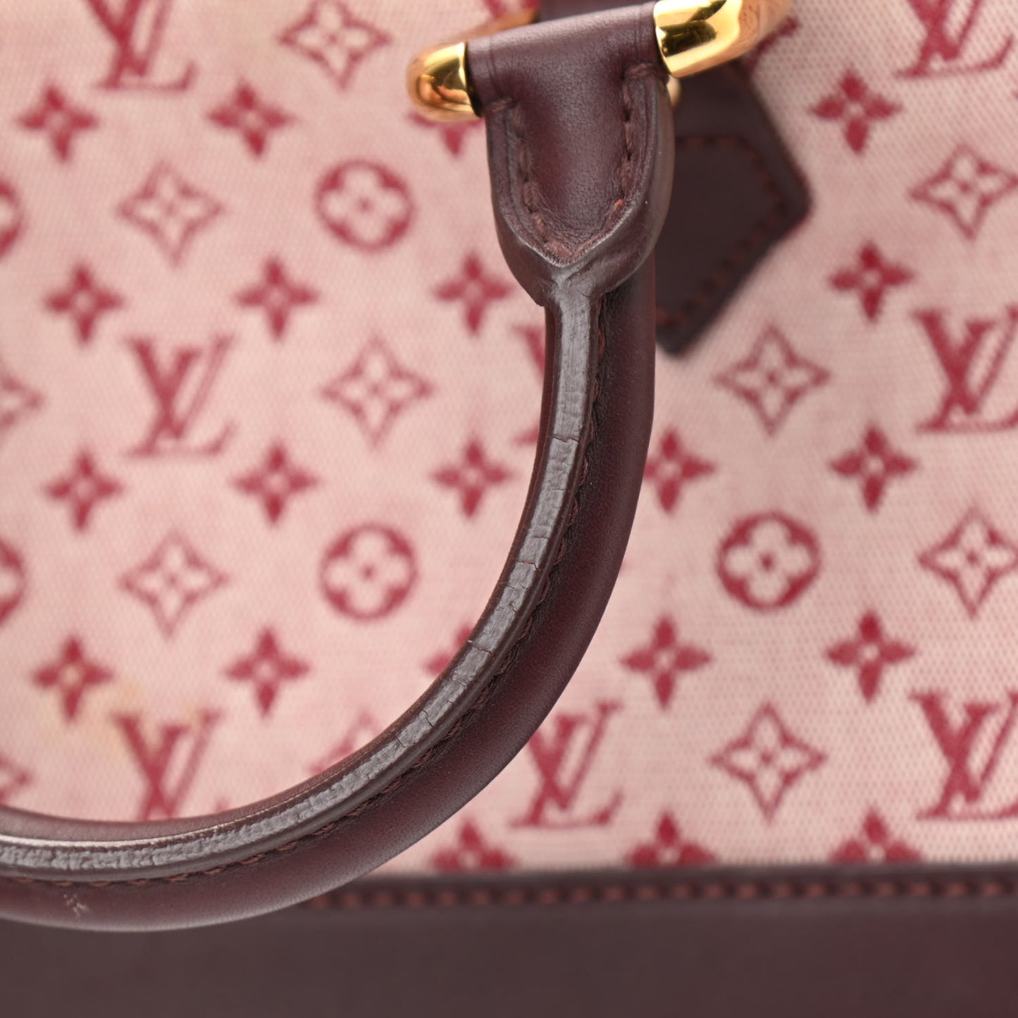 Mini Monogram Alma Long Cherry