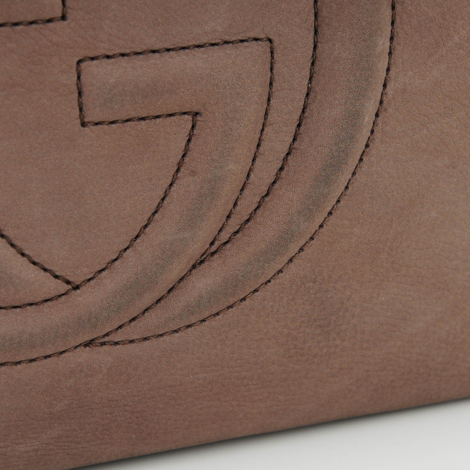Gucci Vitello Range Medium Soho Bowler Grey Field 8 of 9