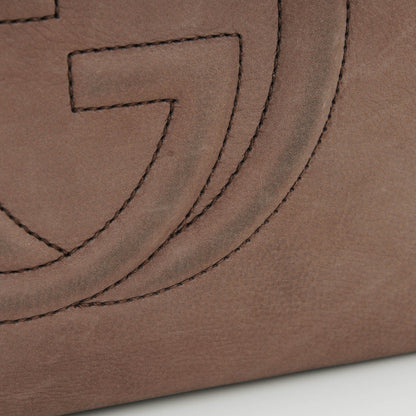 Gucci Vitello Range Medium Soho Bowler Grey Field 8 of 9