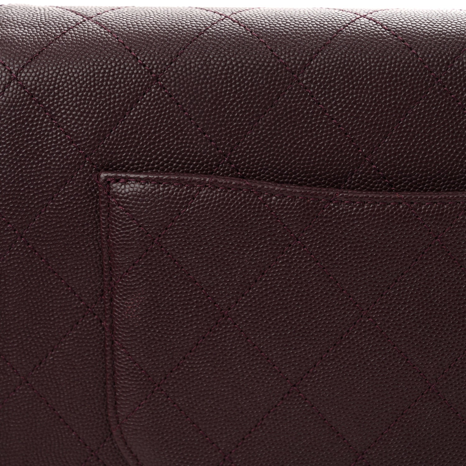 Chanel Caviar Suede Stitched Lady Coco Flap Burgundy 12 of 12