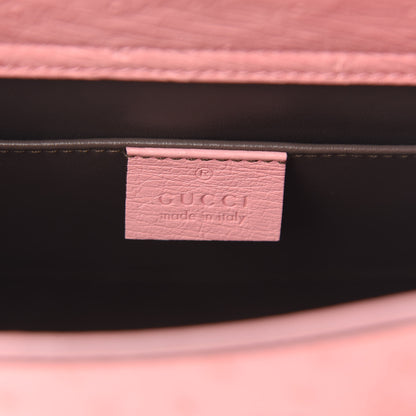 Gucci Ostrich Small Diana Tote Wild Rose Fuxia Fluo 6 of 9