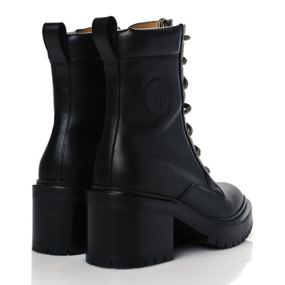 Hermes Calfskin Bridge Ankle Boots 36.5 Black 4 of 9