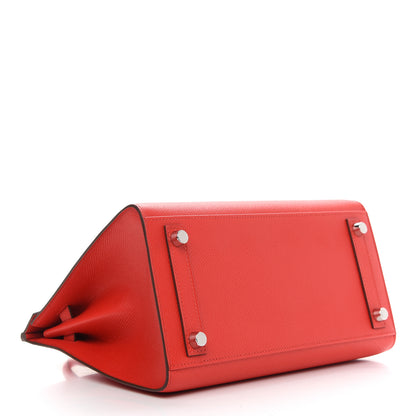 Hermes Epsom Birkin Sellier 25 Rouge De Coeur 4 of 11