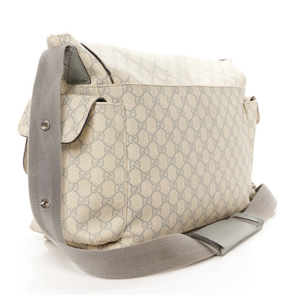Gucci GG Plus Monogram Messenger Diaper Bag Ecru Grigio 3 of 14