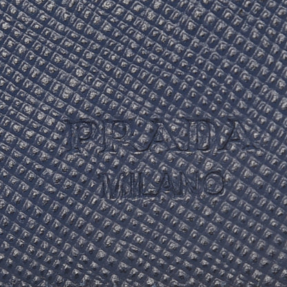Prada Saffiano Long Wallet Bluette Caramel 6 of 9