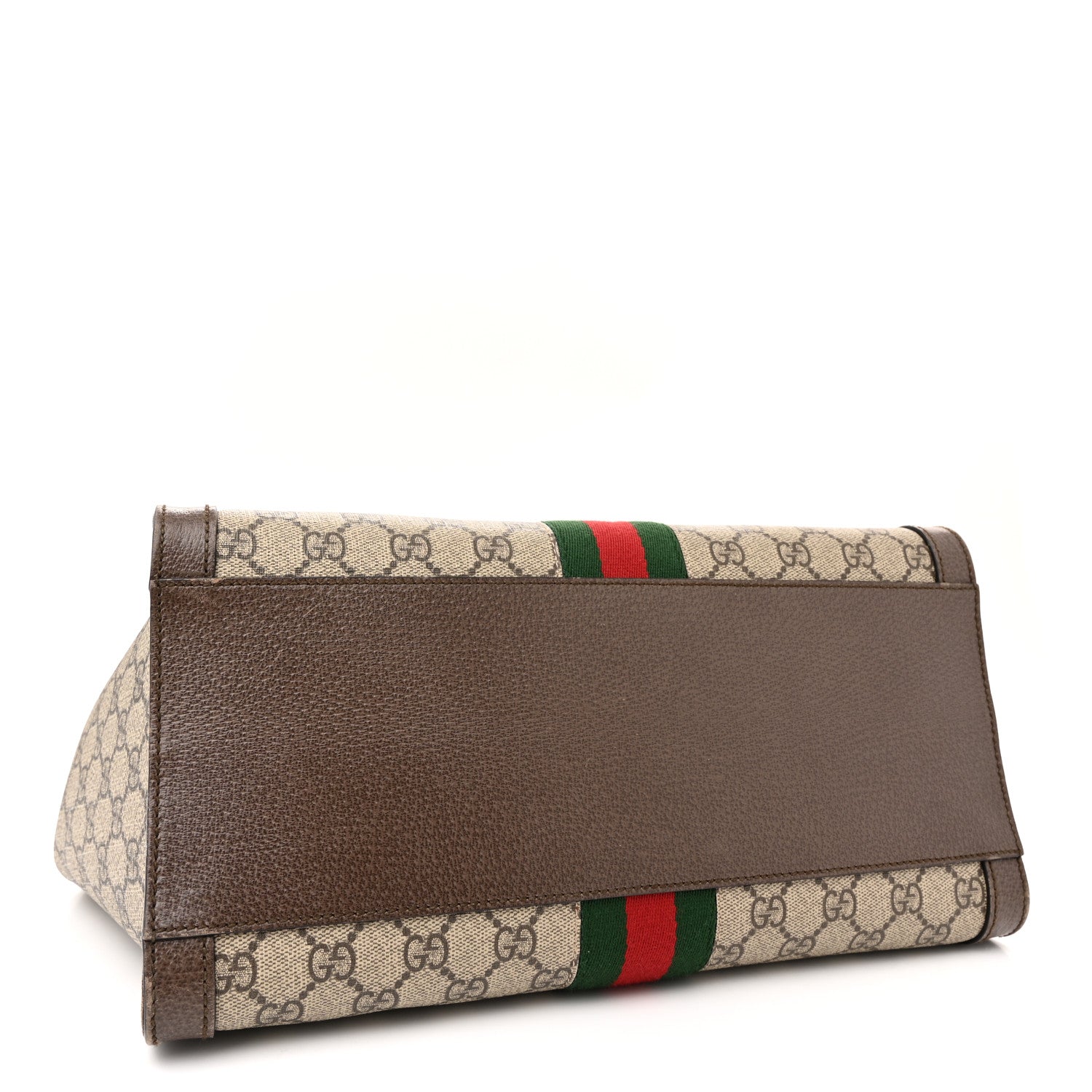 Gucci GG Supreme Monogram Web Medium Ophidia Tote Bag Brown 4 of 15