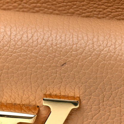 Louis Vuitton Calfskin Lockme Bucket MM Arizona Beige 20 of 27