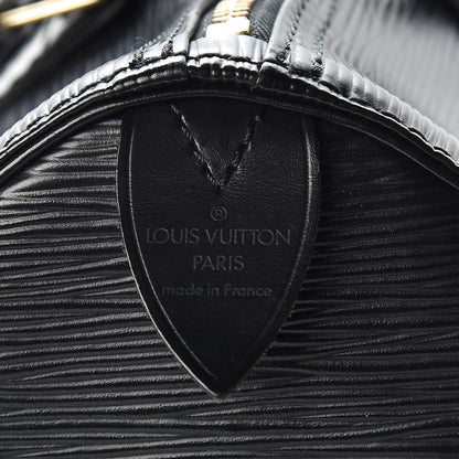 Louis Vuitton Epi Speedy 30 Black 7 of 11