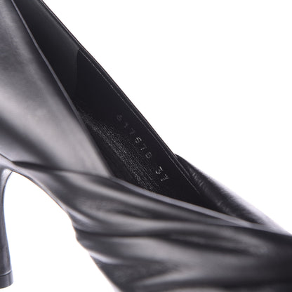 Balenciaga Smooth Nappa Drapy 80mm Pumps 37 Black 9 of 10