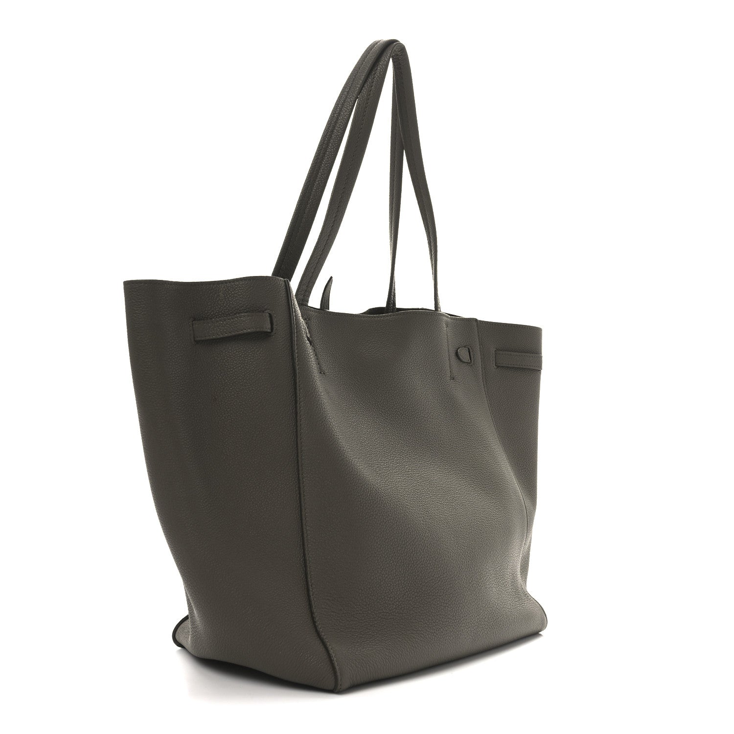 Celine Soft Grained Calfskin Small Belt Cabas Phantom Taupe 3 of 10