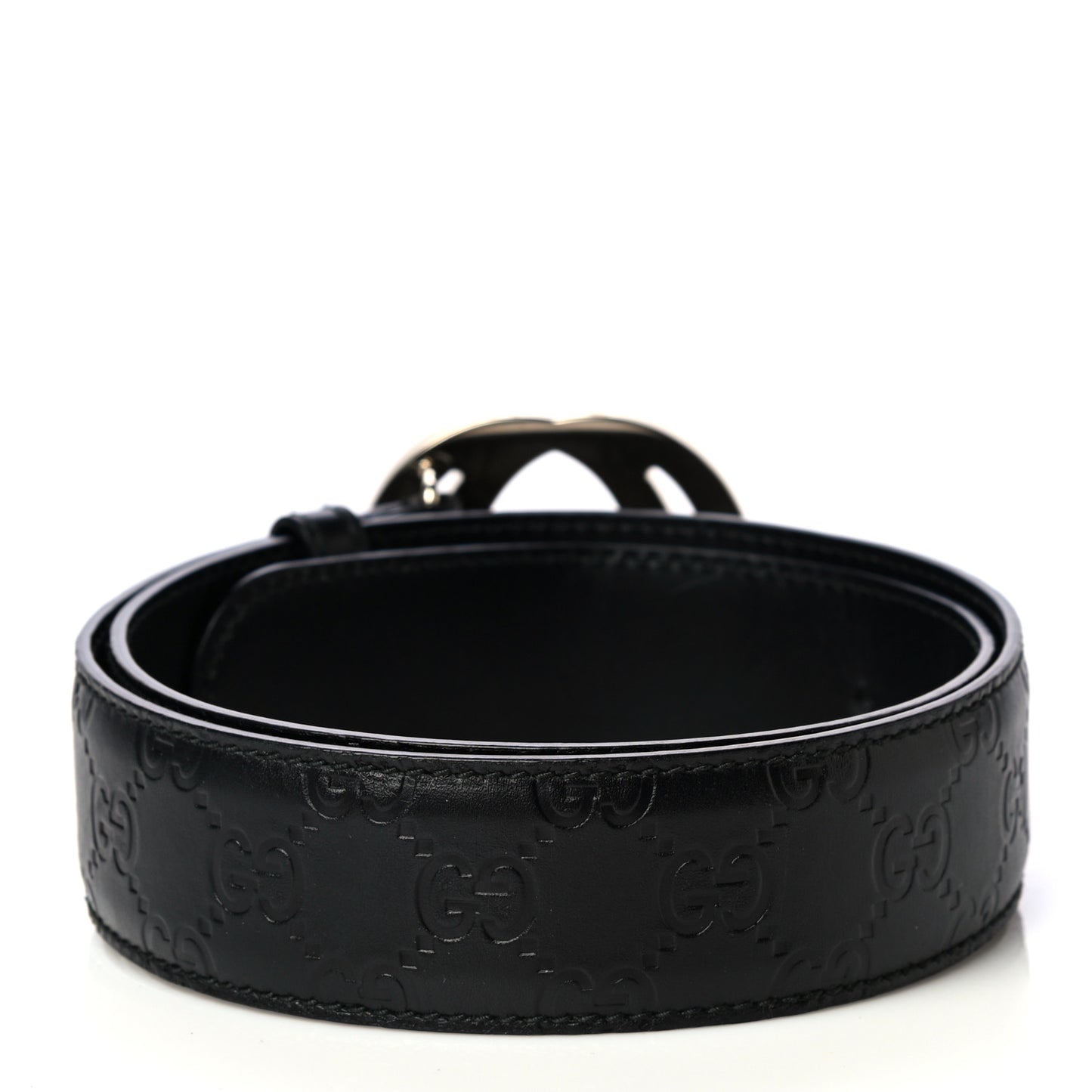 Guccissima Interlocking G 40mm Belt 80 32 Black