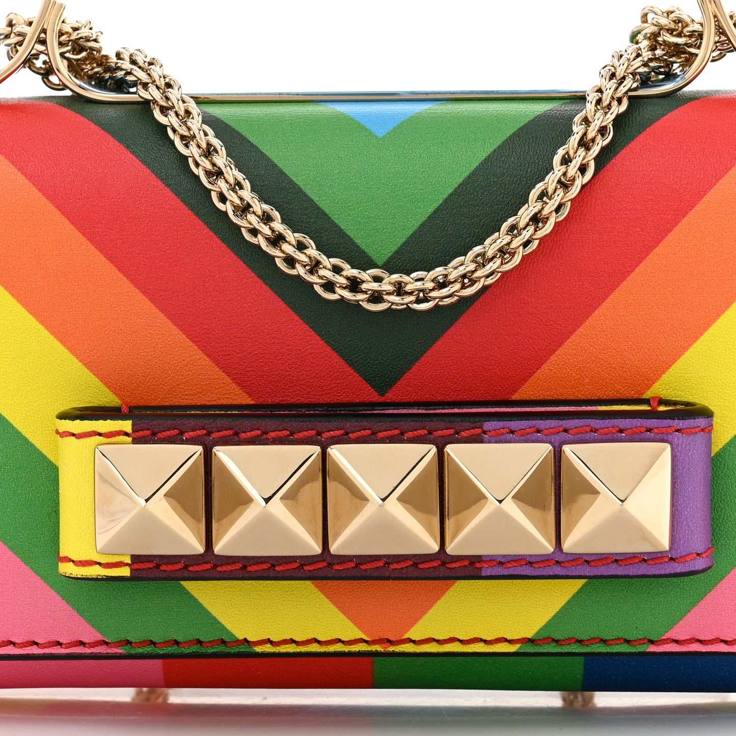 Vitello 1973 Mini Va Va Voom Chain Shoulder Bag Multicolor