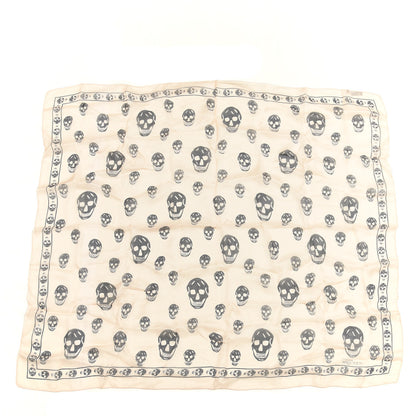 Alexander McQueen Silk Chiffon Skull Scarf Pink 1 of 3