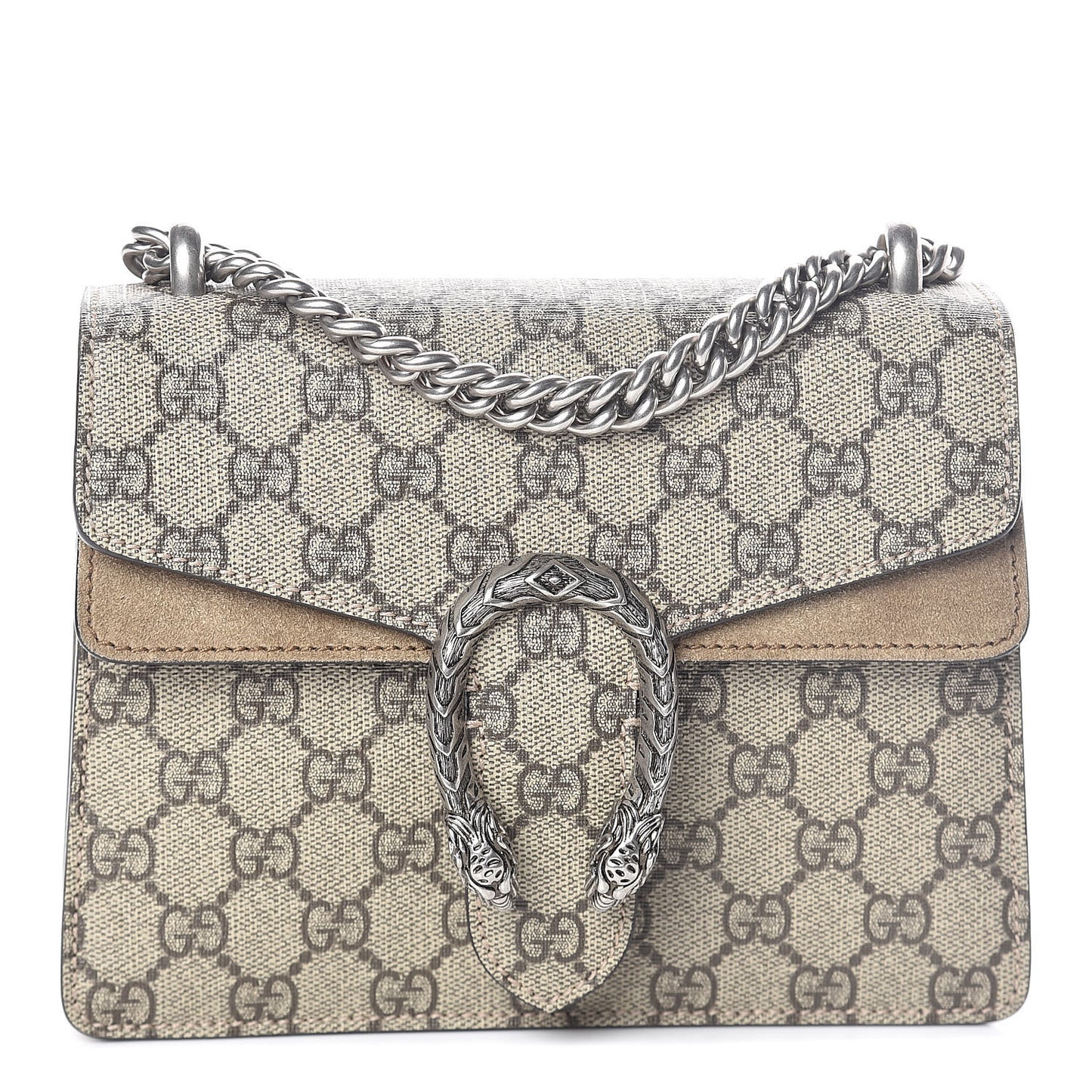 GG Supreme Monogram Mini Dionysus Shoulder Bag Taupe