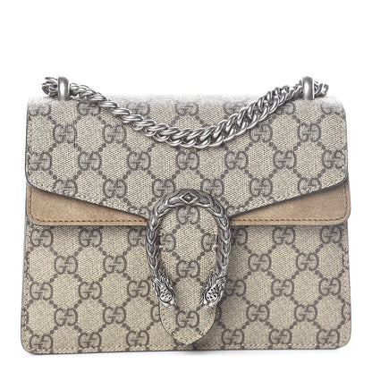 Gucci GG Supreme Monogram Mini Dionysus Shoulder Bag Taupe 1 of 9