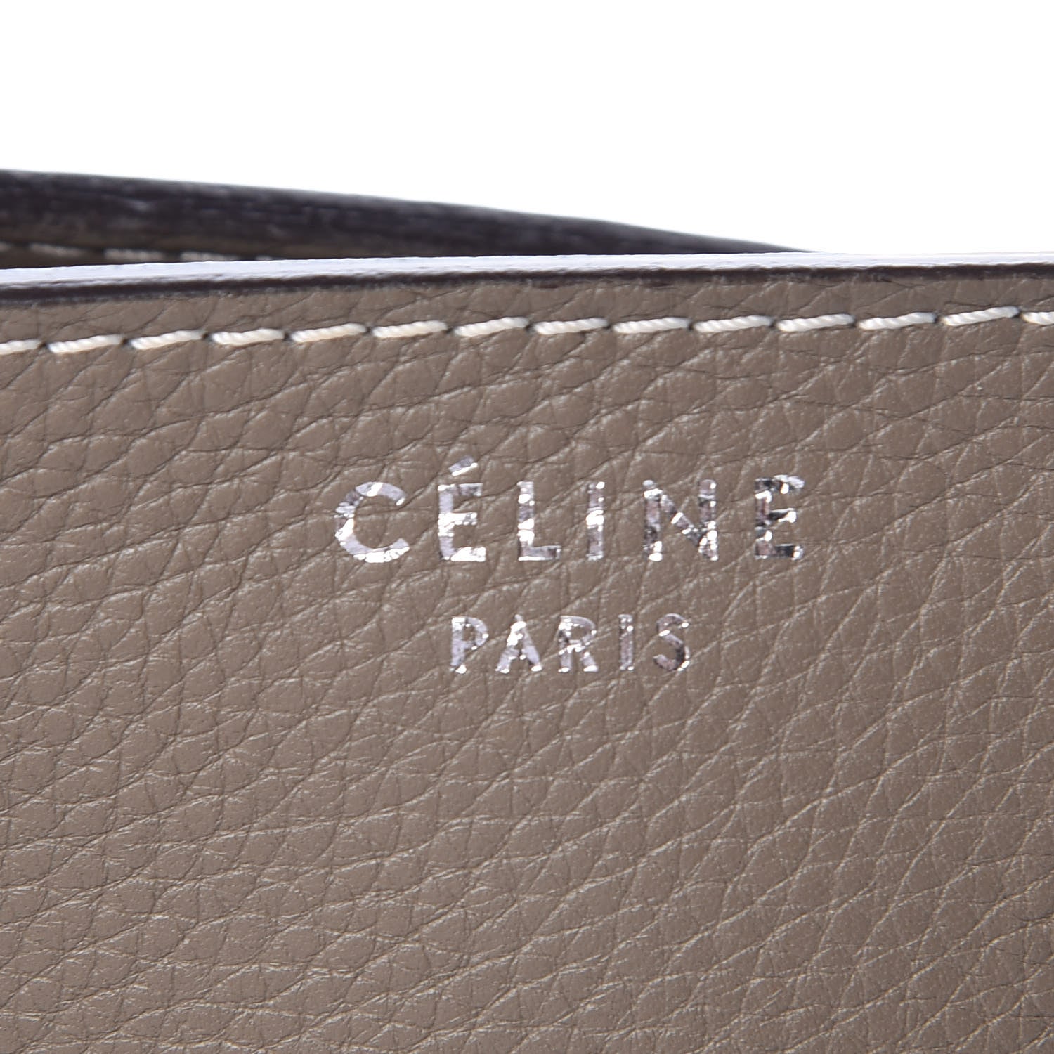 Celine Pebbled Calfskin Mini Luggage Souris 6 of 14