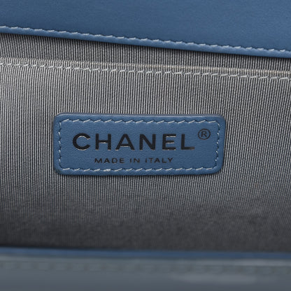 Chanel Patent Calfskin Medium Boy Flap Light Blue 8 of 11