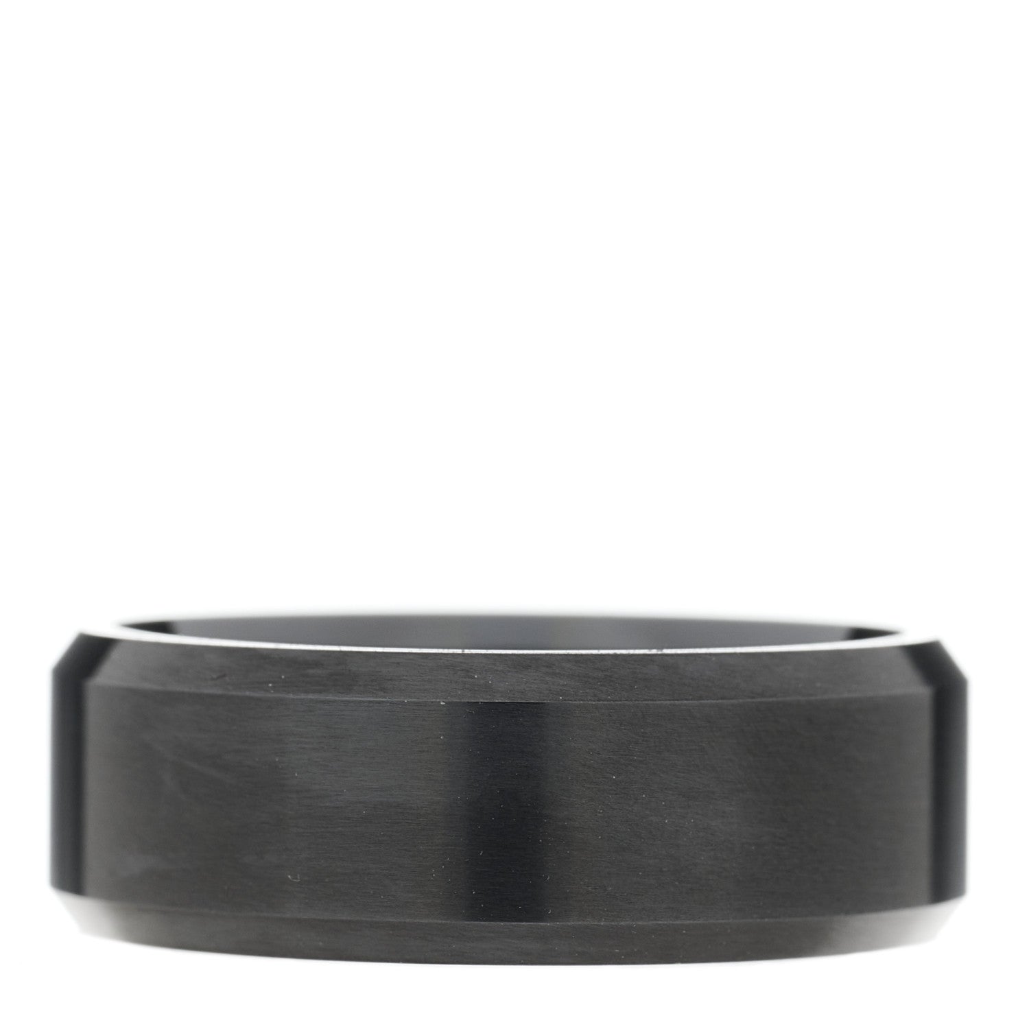 David Yurman Black Titanium 8.5mm Beveled Band Ring 67 11.75 3 of 4