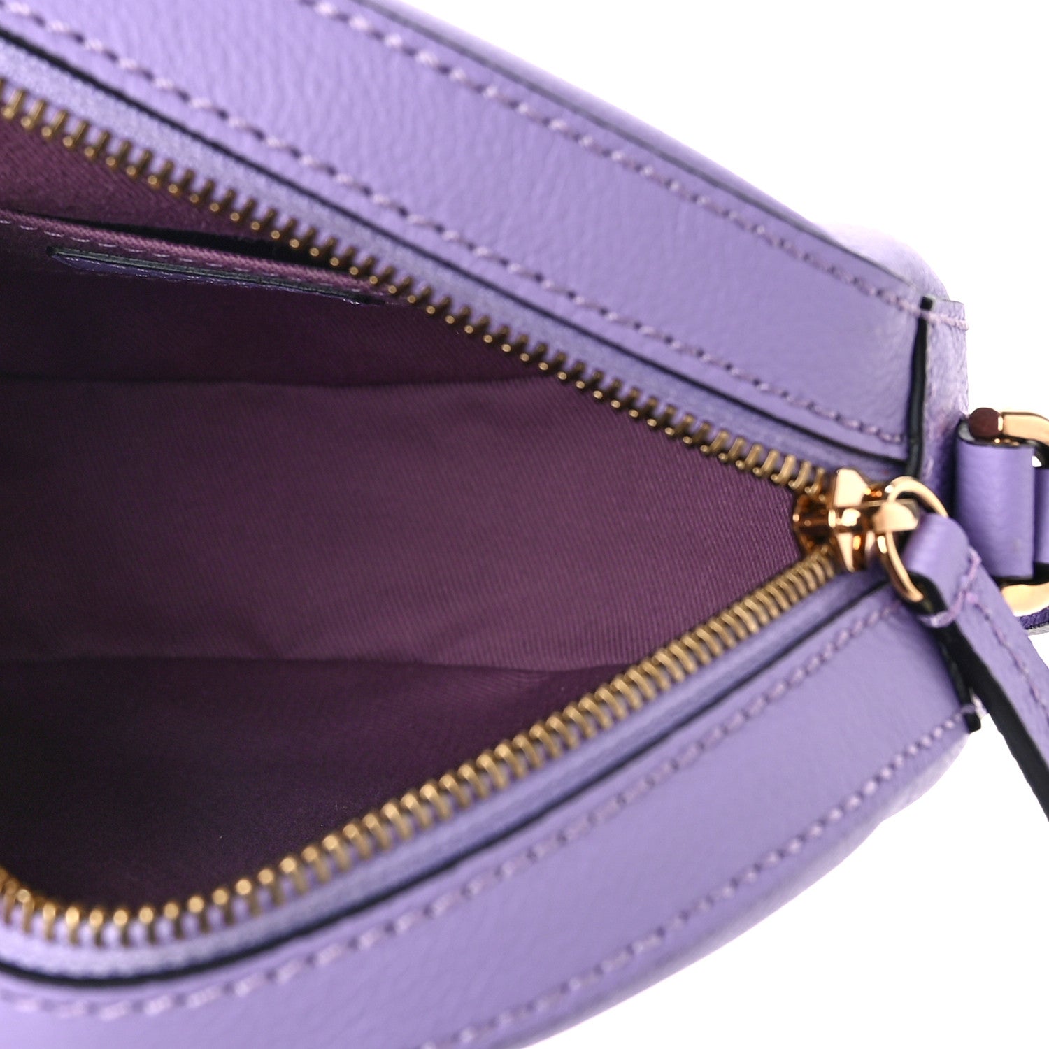 Versace Calfskin La Medusa Round Camera Bag Lilac 4 of 7