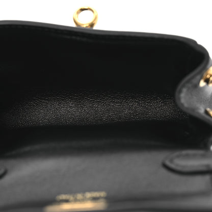 Balenciaga Smooth Calfskin Rodeo Micro Bag Charm Black 5 of 11