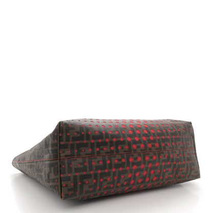 Fendi Zucca Spalmati Perforated Medium Roll Tote Tobacco 4 of 14