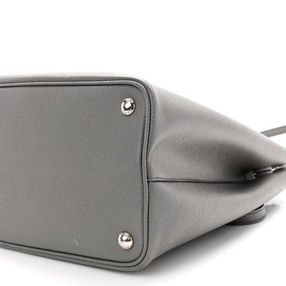 Prada Saffiano Cuir Medium Double Bag Marmo 11 of 13