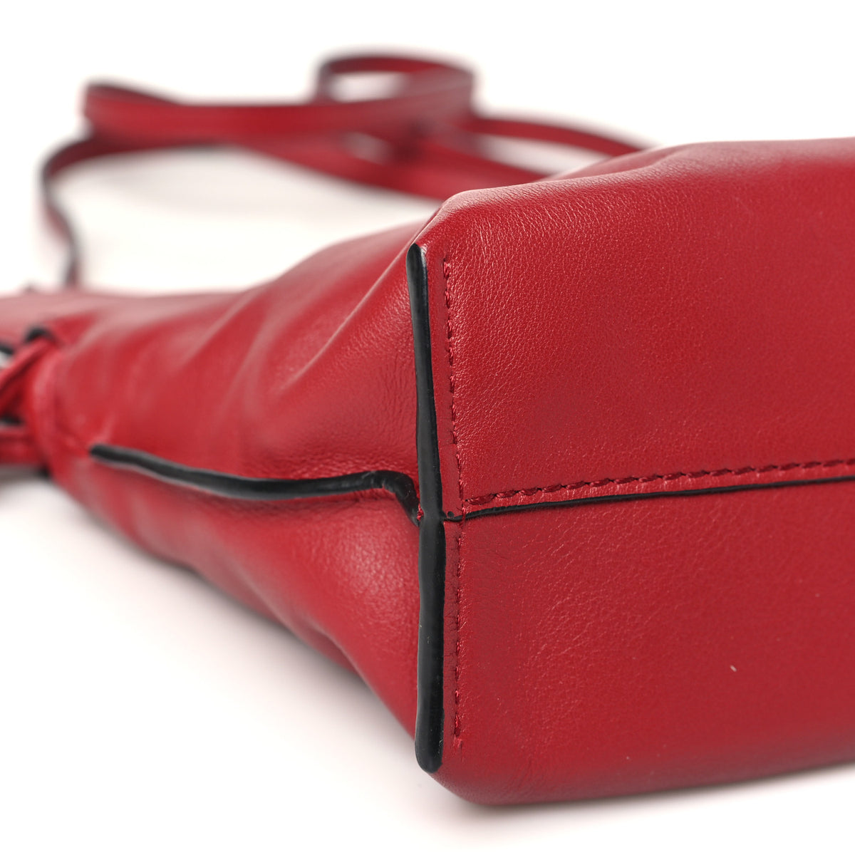 Loewe Calfskin Mini Flamenco Knot Clutch Red 9 of 10