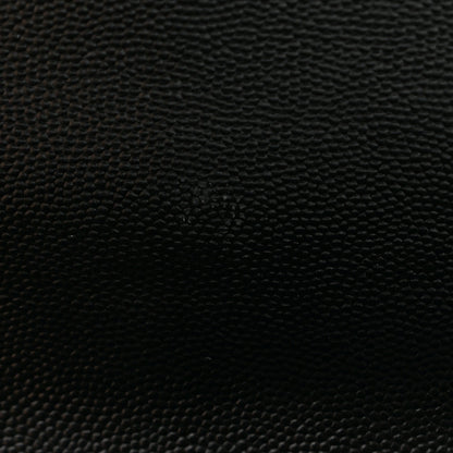 Saint Laurent Grain De Poudre Matelasse Chevron Medium Monogram Satchel Black 11 of 11