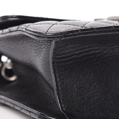 Chanel Goatskin Quilted Small CC University Top Handle Flap Black 11 of 11