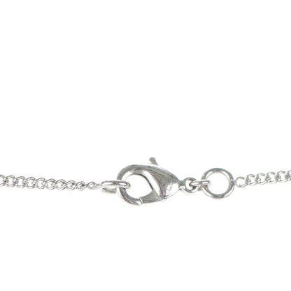 Chanel Resin CC Camellia Pendant Necklace Silver 4 of 4