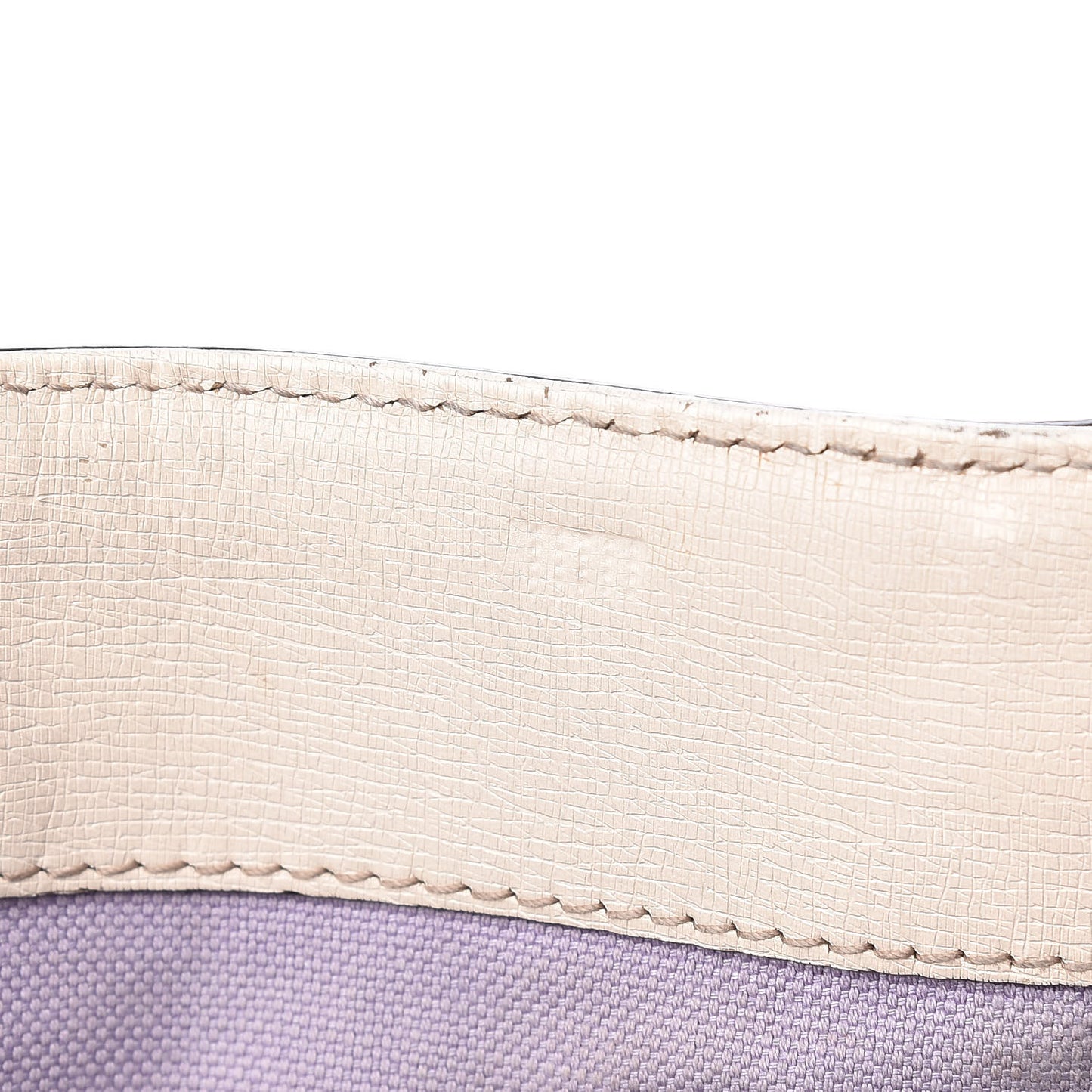 Calfskin Flora Infinity Medium Nice Tote Off White
