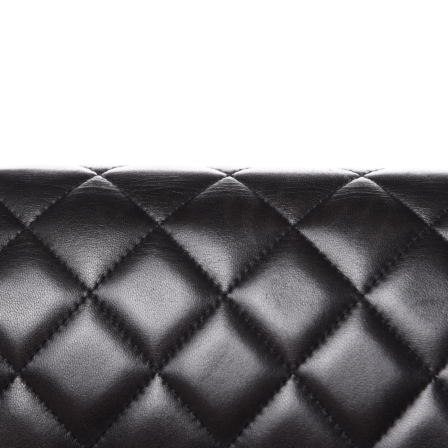 Lambskin Quilted Maxi Double Flap Black