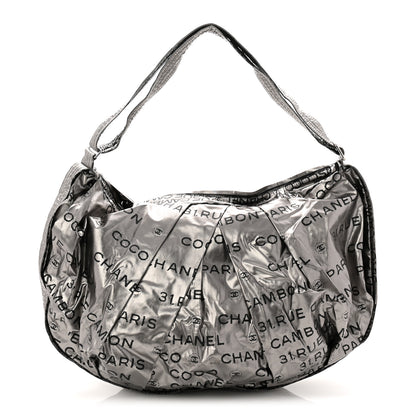 Chanel Metallic Coated Canvas Unlimited Ligne Shoulder Bag Silver 1 of 10