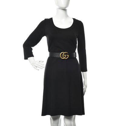Gucci Textured Calfskin Double G 40mm Belt 105 42 Black 2 of 6