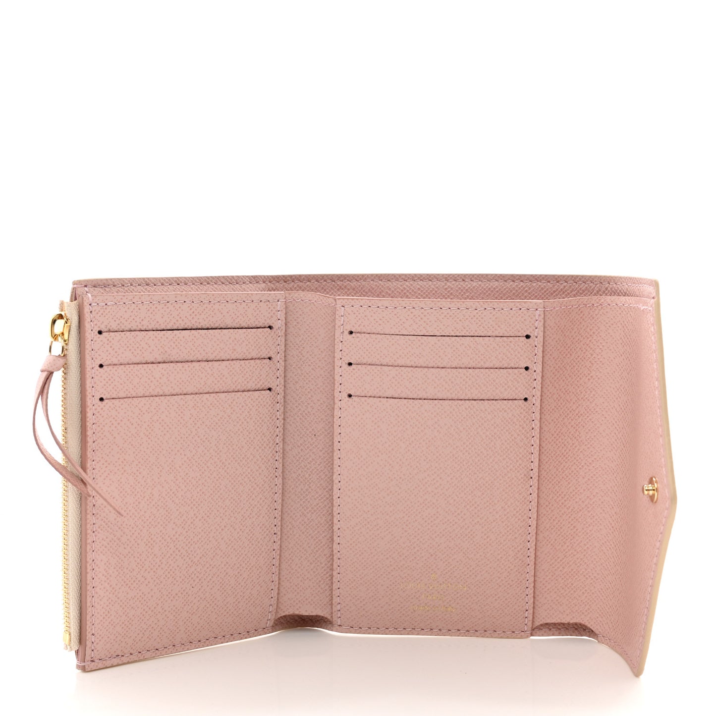 Damier Azur Victorine Wallet Rose Ballerine