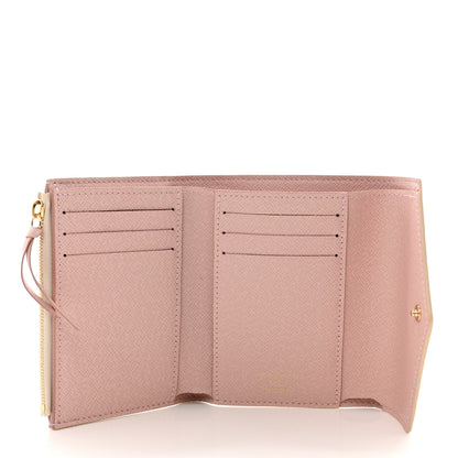 Louis Vuitton Damier Azur Victorine Wallet Rose Ballerine 5 of 8