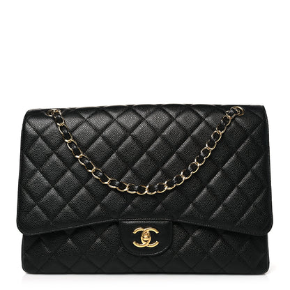 Chanel Caviar Maxi Single Flap Black 1 of 11