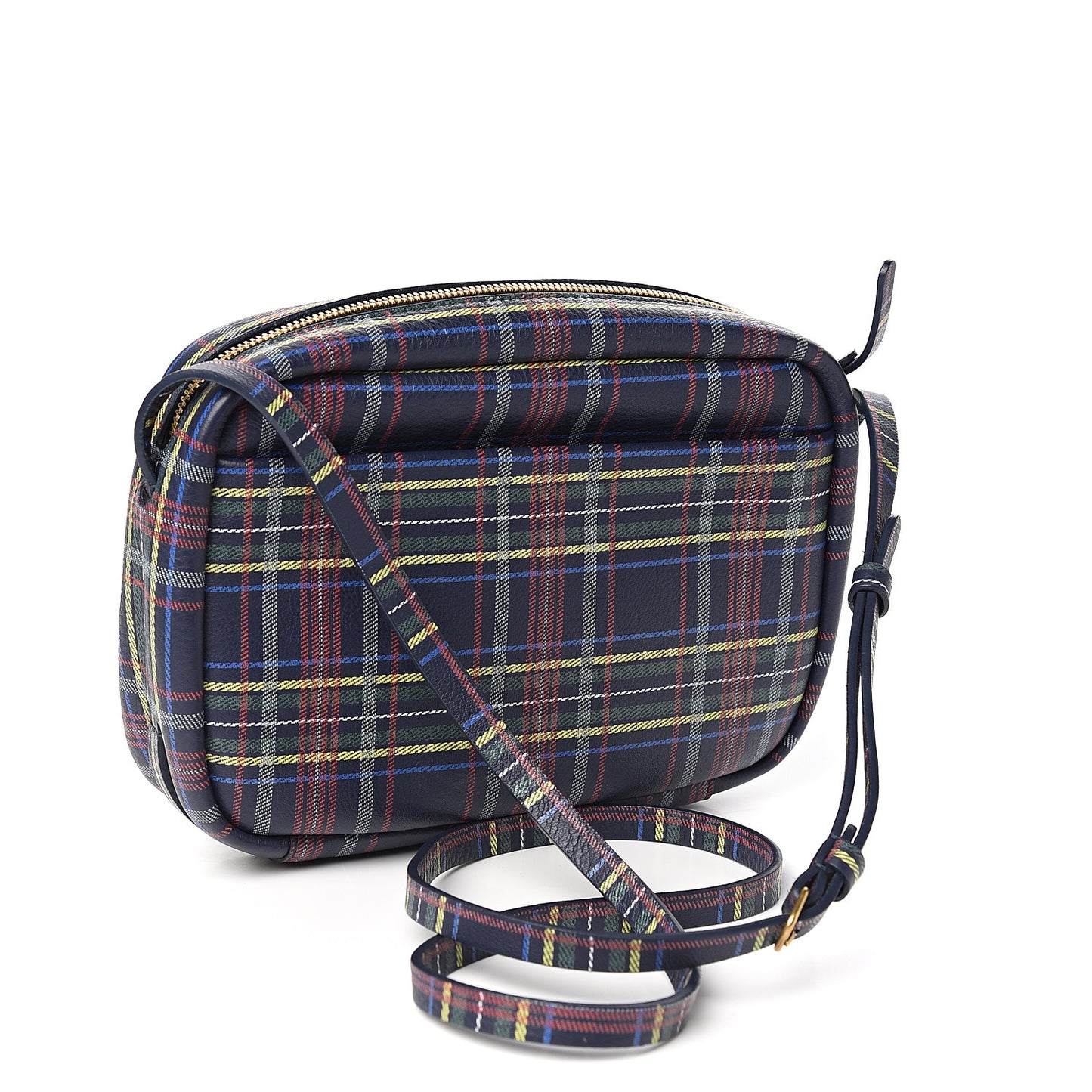 Calfskin Plaid Everyday S Camera Bag Multicolor