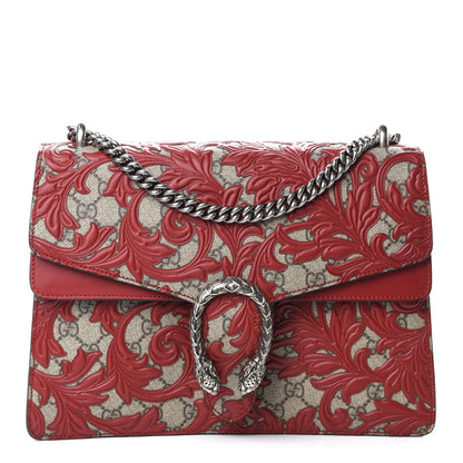Gucci GG Supreme Monogram Arabesque Medium Dionysus Shoulder Bag Hibiscus Red 1 of 14