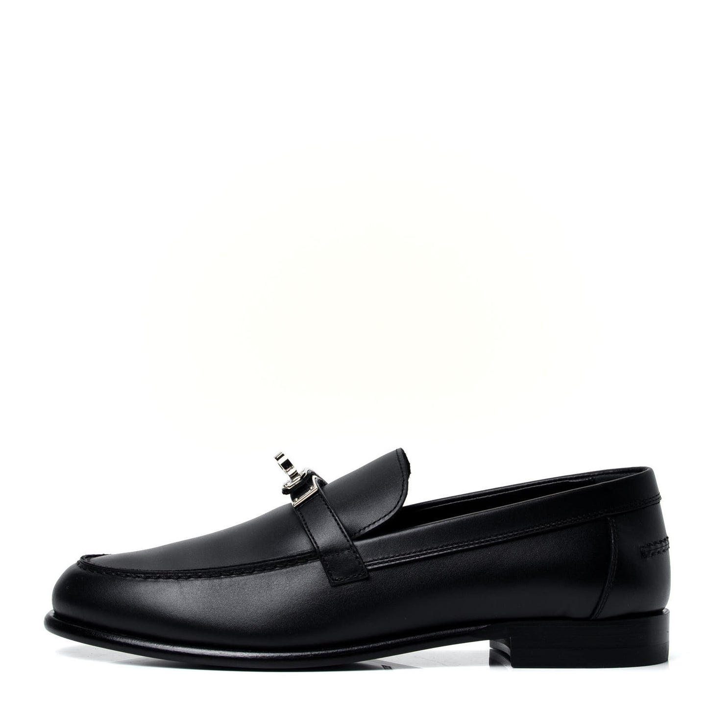 Calfskin Womens Destin Loafer 38 Black
