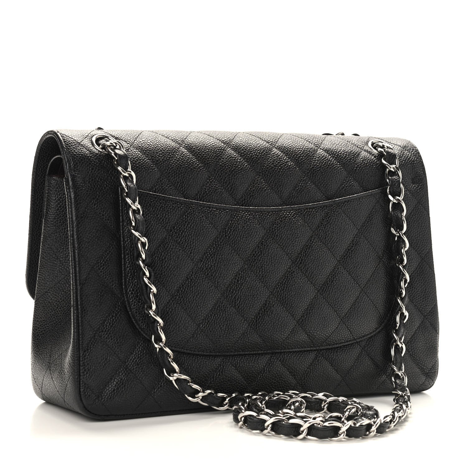 Chanel Caviar Quilted Jumbo Double Flap Black 3 of 10