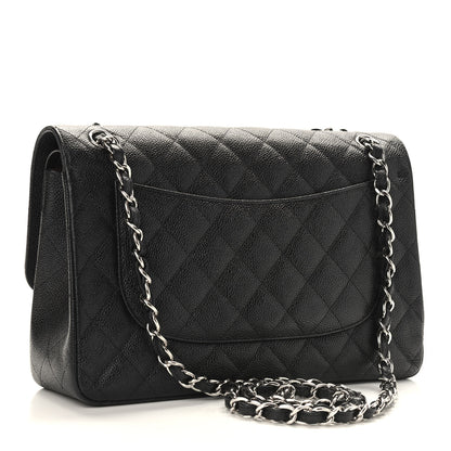 Chanel Caviar Quilted Jumbo Double Flap Black 3 of 10