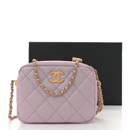 Chanel Iridescent Caviar Quilted Mini My Perfect Camera Case Pink 11 of 11