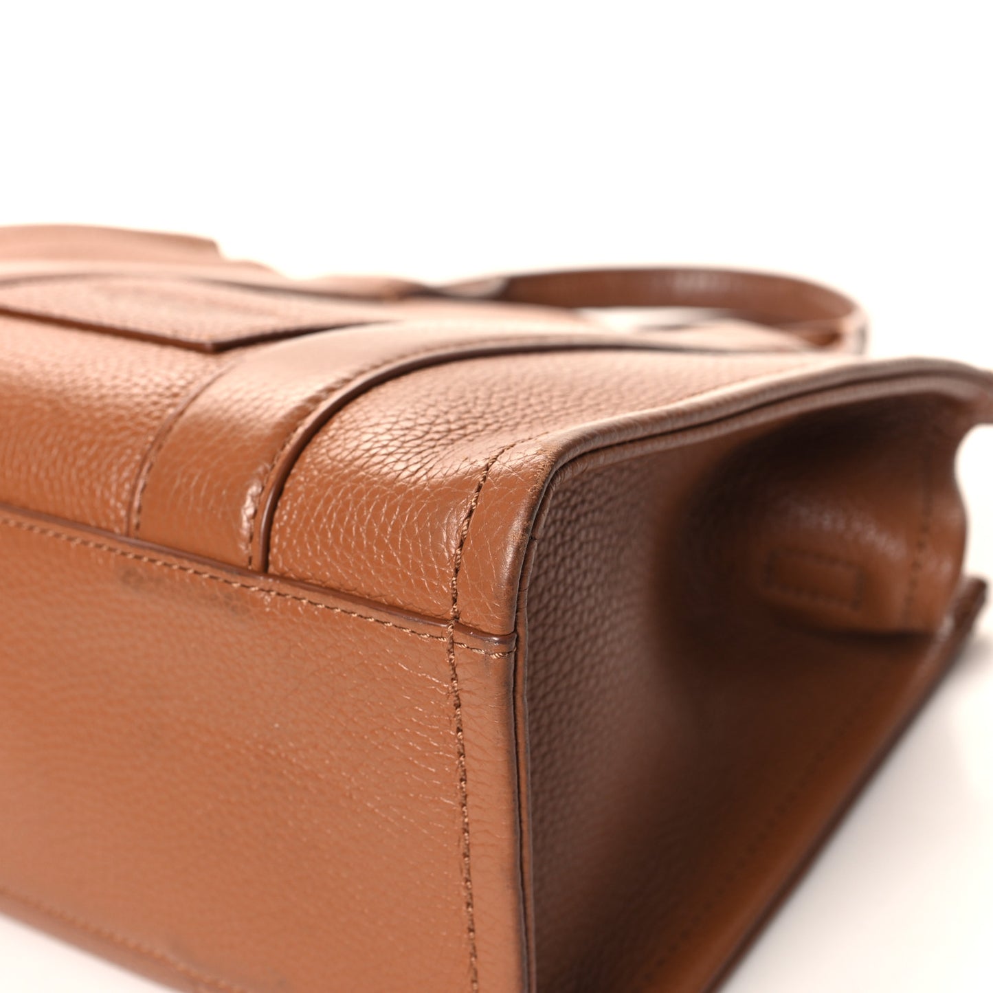 Grained Calfskin Small The Tote Bag Argan Oil